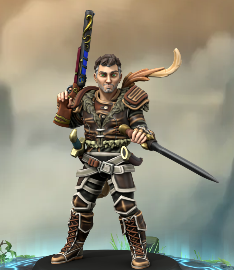 Hero Forge Model of Christopher Blackwood (1710 DR)